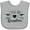 AC-Heather Grey, variant on Inktastic I Love My Grandma Heart and Arrows Boys or Girls Baby Bib