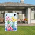 thumbnail image 3 of Amhnf Welcome Spring Flowers Butterflies In Mason Jars Garden Flag For Home Outdoor Garden Yard Decor 12x18 inch, 3 of 5
