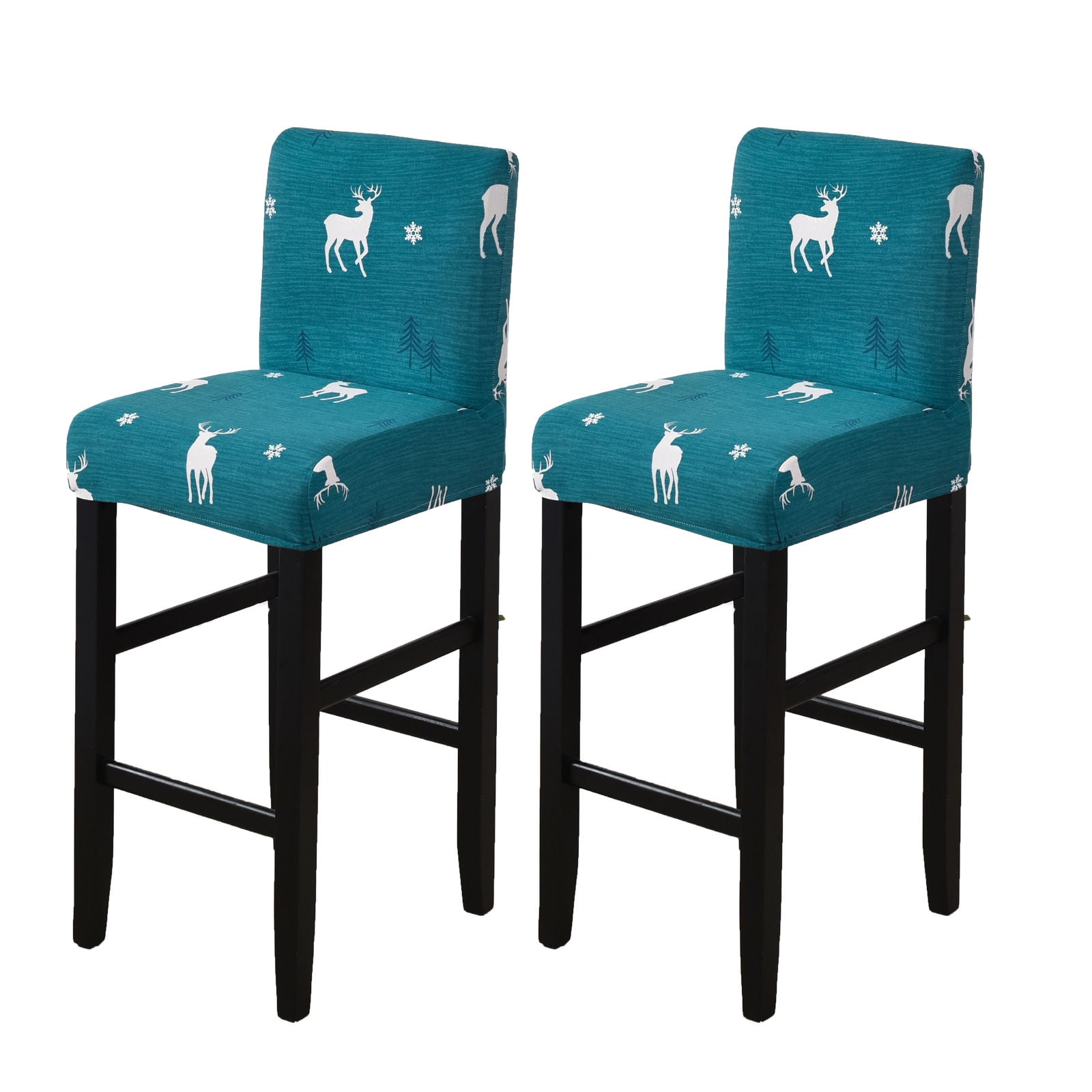 High Stool Cover Reusable Stretch Washable Pub Counter Stool Chair