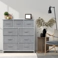 thumbnail image 4 of Sorbus Commode avec 9 Tiroirs - Gris, 4 of 7