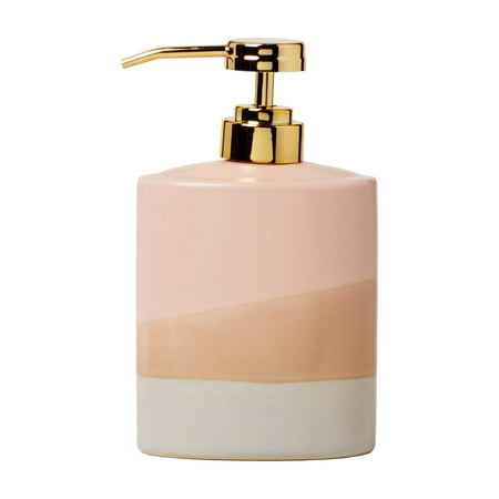SKL Home Alanya Lotion/Soap dispenser, Pink, 10.34 oz