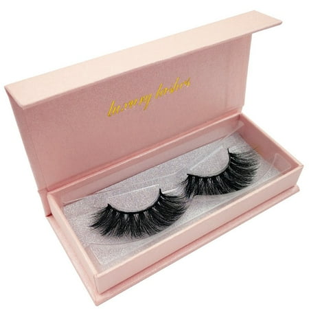 Black Faux Mink Natural Reusable Cross Long Thick 3D Fake Eye Lashes False Eyelashes (Best Lashes For Small Eyes)