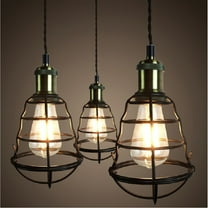 WEUVEB 1Set Metal Hanging Bulb Lights for Room in Black 10.2*5.7*5.7in