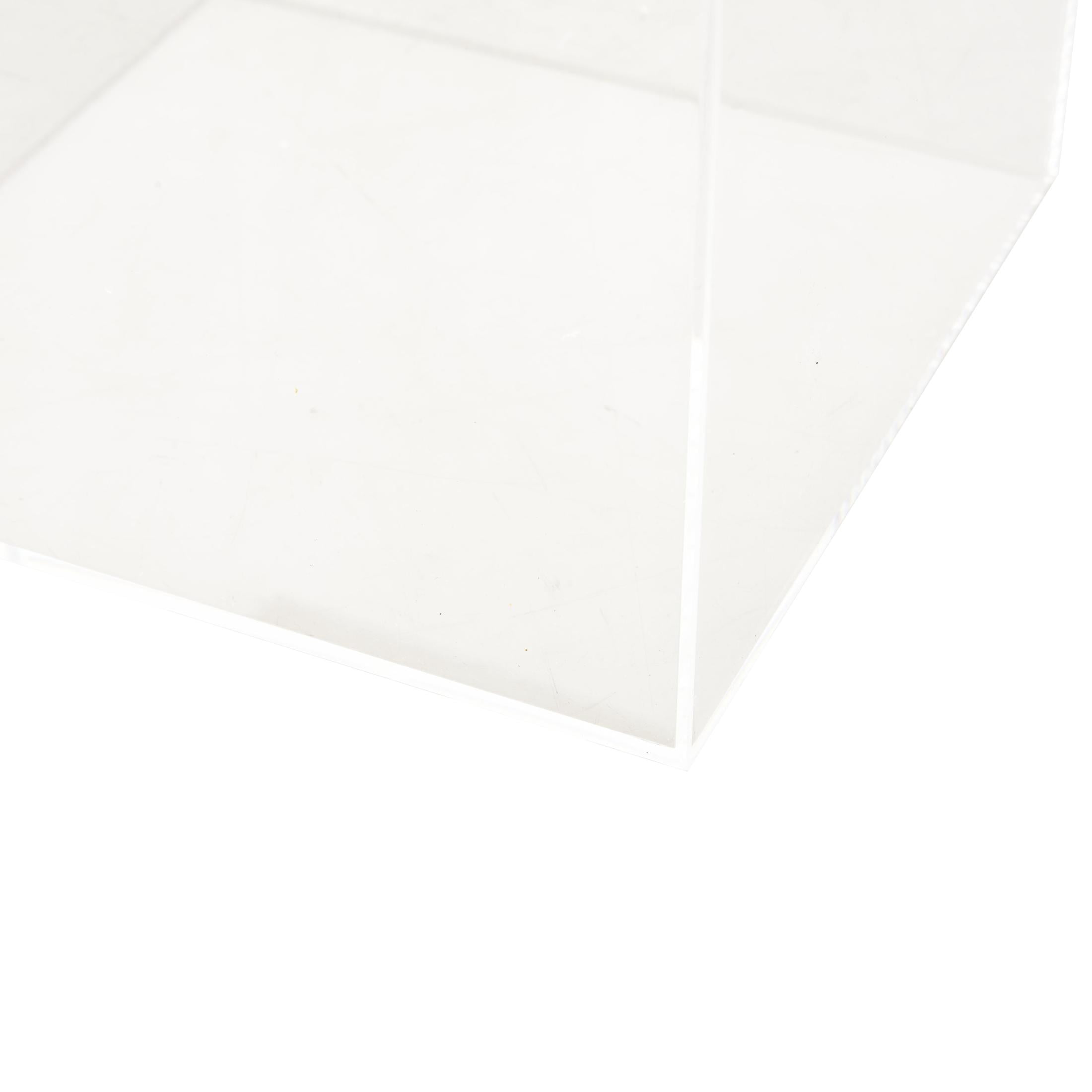 DecMode Clear Acrylic Plastic Decorative Box with Brown Wooden Lids and Black Knobs, 2 Count
