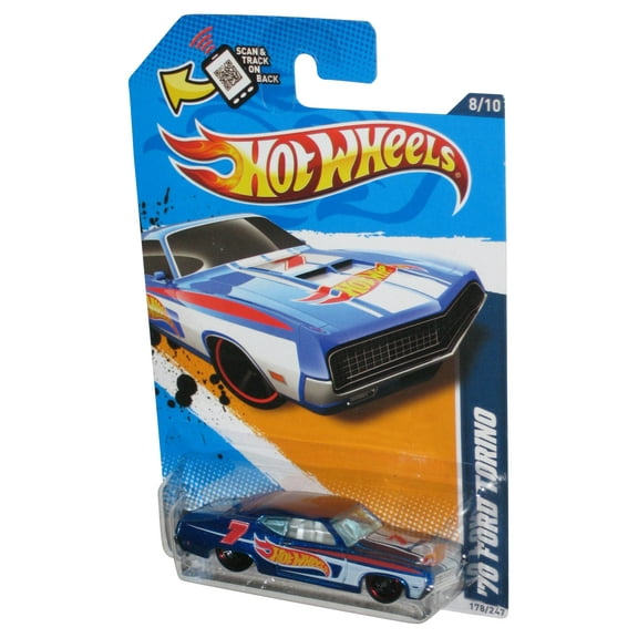 Hot Wheels HW Racing '12 8/10 Blue '70 Ford Torino Car 178/247