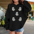 thumbnail image 2 of Mercatoo Kids Girls Cute Print 𝗛oodie Halloween Long Sleeve Hooded Loose Comfortable Sweatshirt with Pocket Fall Top, 2 of 7
