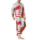 thumbnail image 2 of Fotbe Christmas Gnome With Love Pijama de Hombre con Estampado de Manga Larga, Conjunto de 2 Piezas, Ropa de Dormir Suave y Cómoda con Bolsillos-Medium, 2 of 7