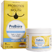 Probiora for Dogs (Formerly ProBioraPet) | Dog Probiotic Supplement for Oral Care | Pet Probiotics to Reduce Bad Breath, Plaque & Tartar | Dog Nutritional Supplement for Dental Health | 30 Servings