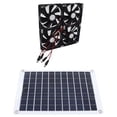 thumbnail image 2 of Kit de Ventilador Solar Bling Bling 50 W Panel de Silicona Monocristalina Resistente al Agua con 4 Extractores de Aire de 12 cm y 10 W, 2 of 12