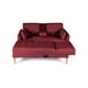thumbnail image 5 of Sala Modular Reversible De Lino Rojo Modelo Carlton, 5 of 13