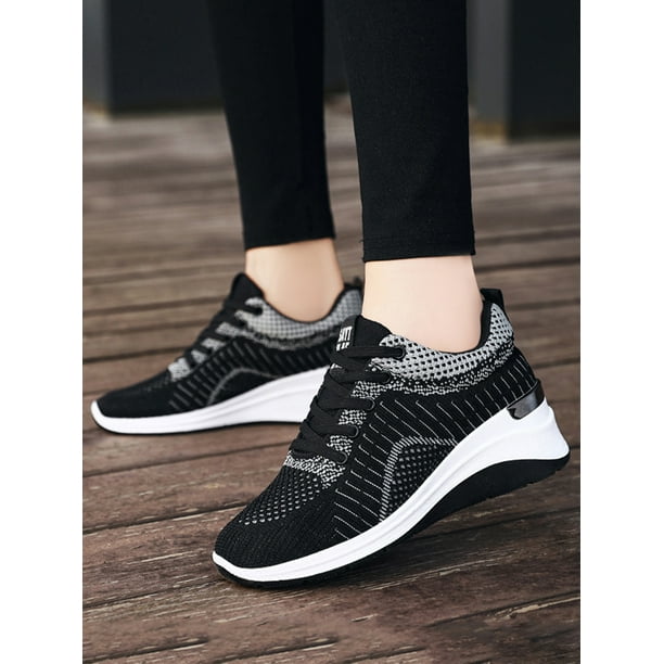 Ladies Shoes Fashion Casual Shoes Comfortable Lace Up Mesh Breathable  Casual Sneakers Knee High Sneakers for Women Women S Sneakers Size 9  Leather Sneakers for Women Wide Sneakers for Women Wide Width 