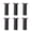 Black, variant on 6pack Modern Aluminum Bed Frame Risers Heavy Type Adjustable Furniture Leg