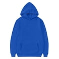 thumbnail image 6 of Linfrsh Girls Sequin Angel Wings Hoodies Trendy Long Sleeve Hooded Baggy Drawstring Sweat Fashion Casual Pullovers With Pockets(Blue,12-13 Years), 6 of 8