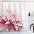 thumbnail image 1 of Ambesonne Dahlia Shower Curtain, Close up Floral Blossom, 69"Wx75"L, White Ivory and Ruby, 1 of 3