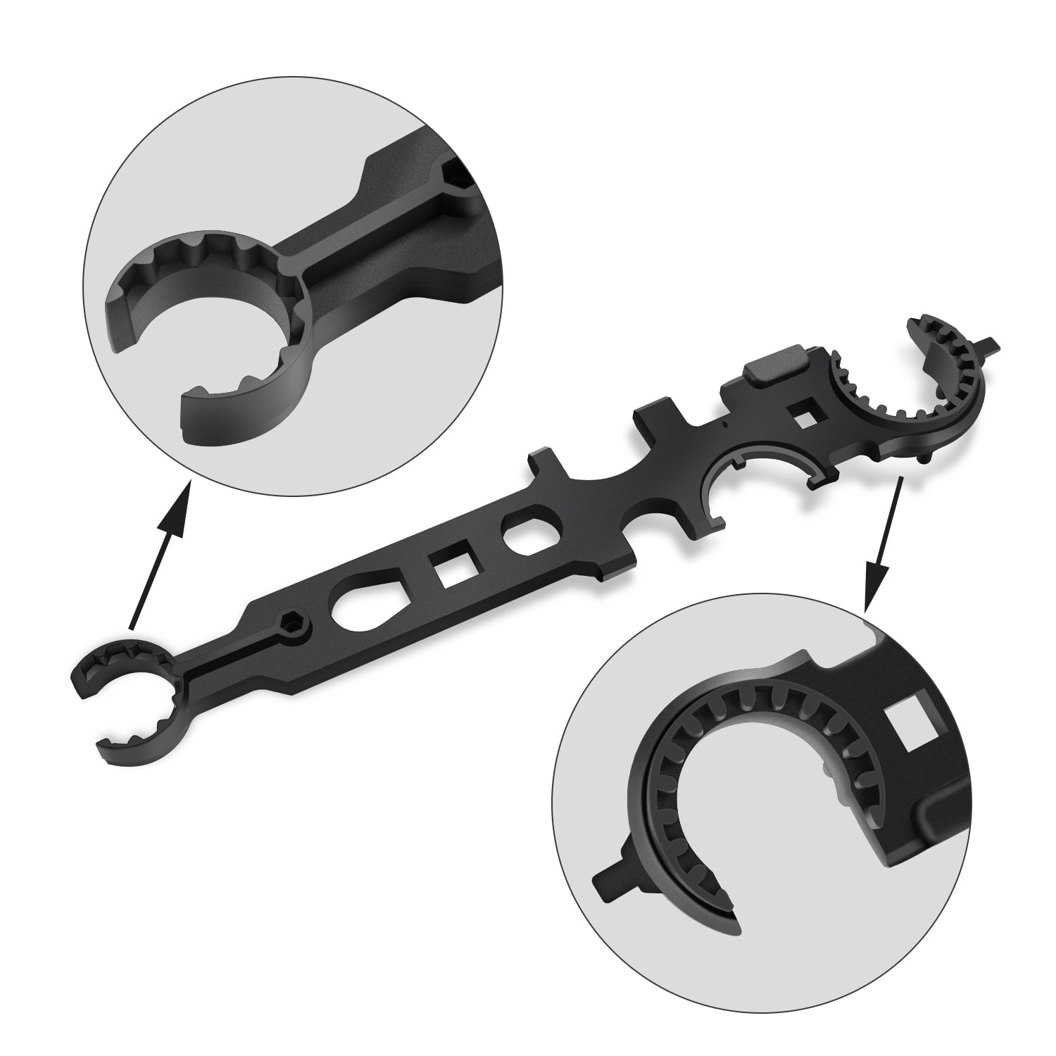 JUEN Castle Nut Wrench Pipe Fitting Multi Function Removal Tool Fishing Rods Spanner Nut Wrench Outdoor Tools for Plumbing JUEN Castle Nut Wrench Pipe Fitting Multi Function Removal Tool Fishing Rods Spanner Nut Wrench Outdoor Tools for Plumbing