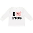 thumbnail image 3 of Inktastic I Love Pigs Boys or Girls Long Sleeve Toddler T-Shirt, 3 of 5