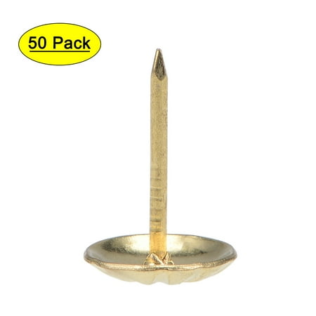 

Uxcell 11mm Head Dia Antique Round Thumb Push Pins Gold Tone Upholstery Nails Tacks 50 Pack