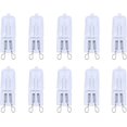 thumbnail image 1 of Halogen Light Bulbs, 10PCS G9 40W Dimmable JCD Type Clear Glass Lamp Durable Energy Saving 220V, 1 of 5