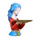 thumbnail image 2 of Mujer Chica Estatuilla Estatua Tocador Exhibición Joyería Cosmética Misceláneas Organizadores Almacenamiento Vanidad Bandeja Boda Sala de estar Baño Rojo Baoblaze Escultura de niñas, 2 of 7
