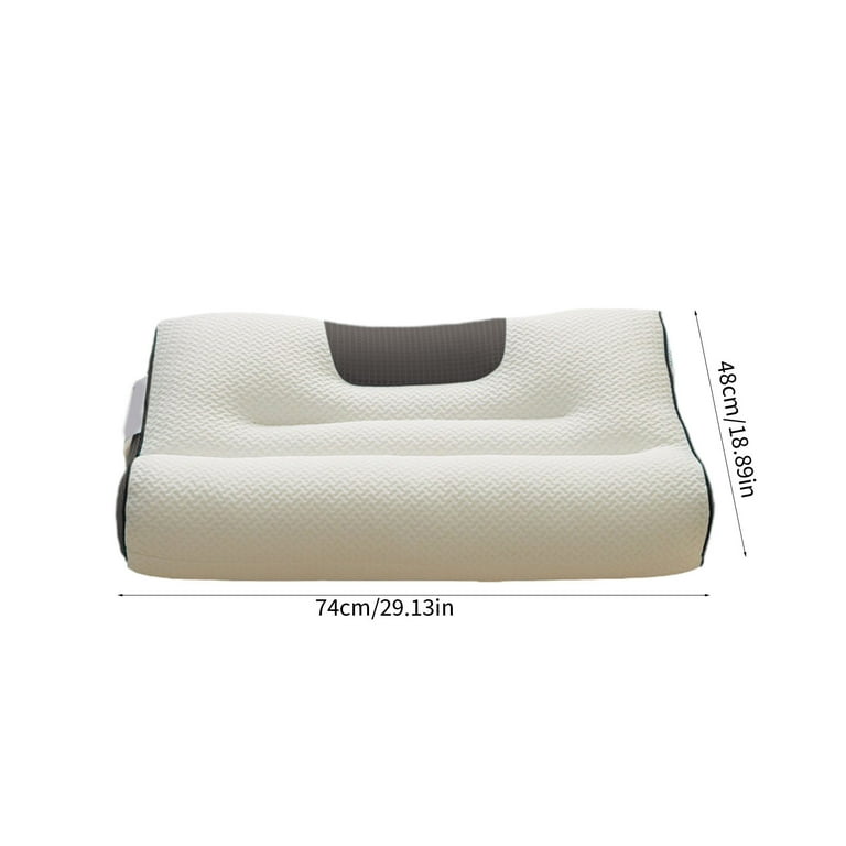 Loyerfyivos Soy Pillow Soft Supportive Soy Pillow for a Better Night s Sleep Natural Recycled Fiber Fill Ideal for Home Use Soft Comfortable