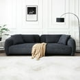 RONSHIN 110.23'' Oversized Sectional Sofa,Modern 3Seater Teddy Fabric