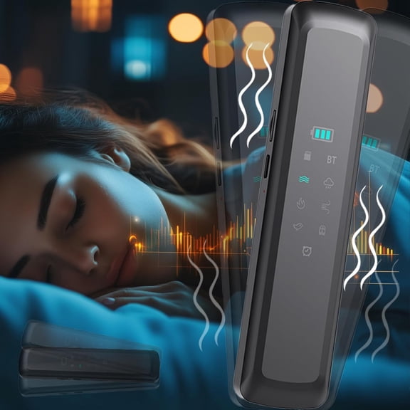 ​​Bone Conduction Under Pillow Bluetooth Speaker - Sleep Aid with 3 Timers, 6 Soothing Sounds & White Noise Machine for Adults/Kids/Side Sleepers