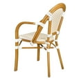 thumbnail image 6 of White and Beige with Arms, French Bistro Patio Dining Chair by Chivari, 2 Chair Bundle by Chivari, 6 of 9