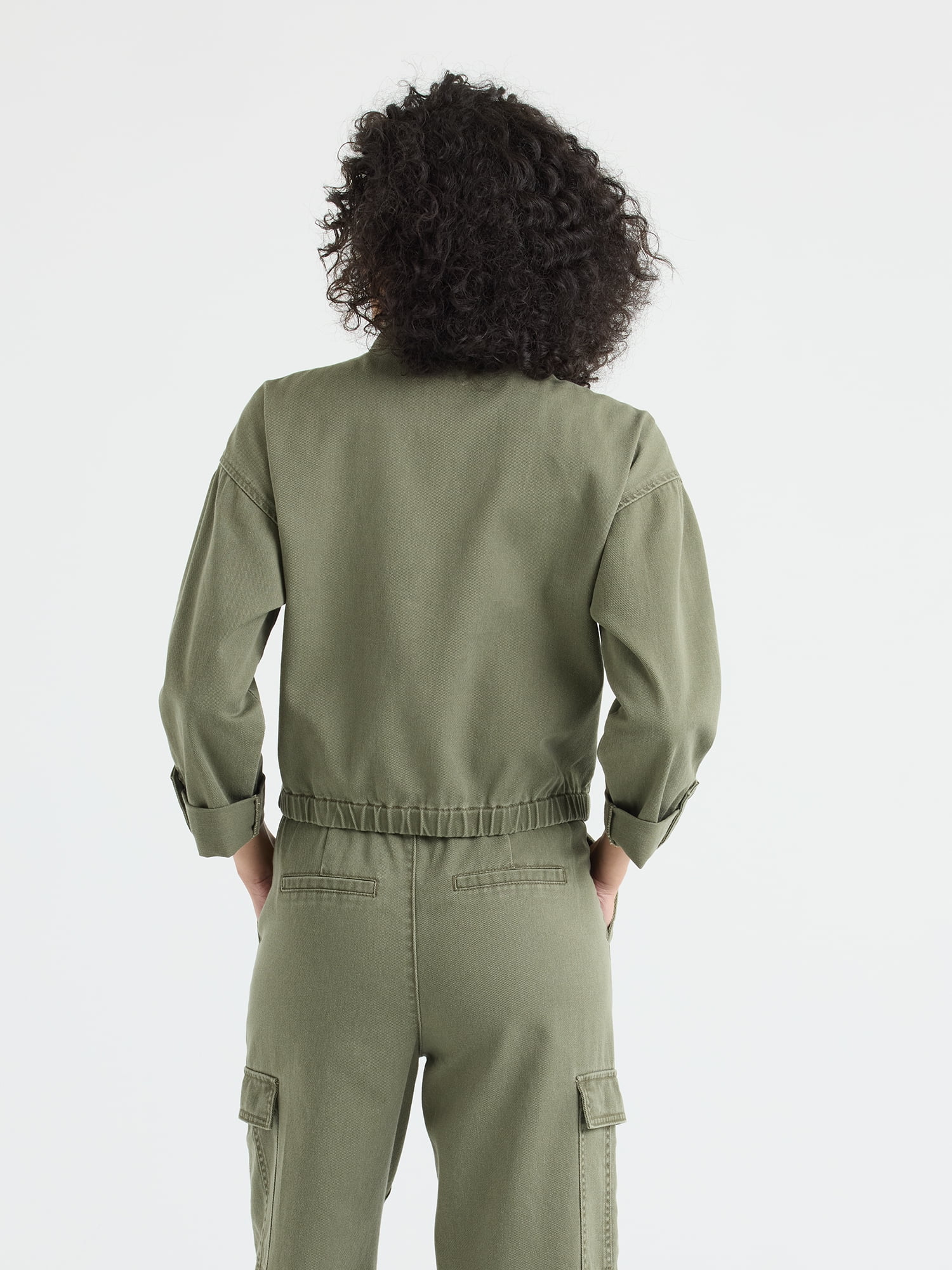 Sofia by Sofia Vergara Women's and Women's Plus Utility Crop Jacket, Sizes XS-4X