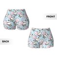 thumbnail image 4 of Yiaed Cute Panda Bear Print Women's Athletic Shorts Running Shorts Sporty Short High Waisted Elastic Workout Shorts for Yoga Gym Running & Sports -XX-Large, 4 of 4