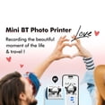 thumbnail image 4 of Portable Thermal Printer Mini Printer with Stickers Printer for Notes Journal DIY Kids Gift Blue,1 x label machine 1 x Type-C charging cable 1roll x printing paper 1 x English instruction manual, 4 of 8