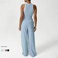 thumbnail image 3 of Top-kevin Women's 2 Piece Outfits Lounge Sets Sleeveless Tank Tops Wide Leg Pants Sets Tracksuits Sets, 3 of 9