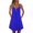 Royal Blue, variant on EANJE Women Summer Sleeveless Casual Sundress Loose Fit V Neck Button Front Short Dresses Spaghetti Strap Beach Mini Dress With Pockets Red XL