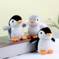 thumbnail image 6 of Plush Pendant Soft Easy Hanging Mini 3D Eyes Cute Penguin Plush Keychain Bag Accessories, 6 of 7