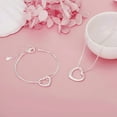 thumbnail image 5 of Wentin Reduced Necklaces & Pendants Copper Plated 925 Silver Jewelry Bracelet Necklace Set In The Shape Of A Heart For Women, 5 of 9