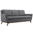 thumbnail image 5 of Modway Beguile 3 Piece Upholstered Fabric Living Room Set in Gray, 5 of 6