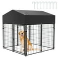 thumbnail image 2 of BingoPaw Playpen Welded Wire Dog Kennel W/ Cover, 4.2 ft. x 4 ft. x 4.4 ft, 2 of 10