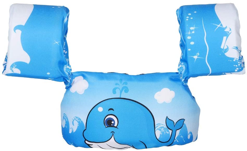 LIANTRAL Kids Swim Vest Life Jacket with Arm Floaties Wings for 3050