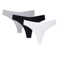 thumbnail image 1 of Tanga de algodón para mujer, 3 uds., tangas, bragas sexis con cintura en V, ropa interior femenina, lencería Fridja nalpqowj15105, 1 of 9