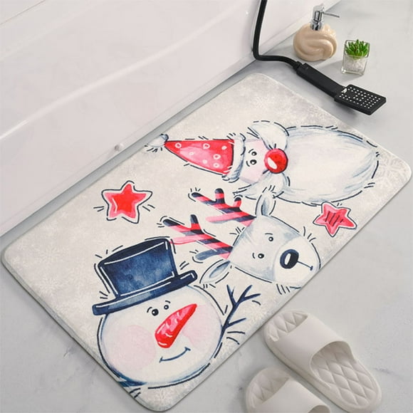 Christmas Bath Mat For Bathroom Christmas Bathroom Blanket Non Slip Bathtub Blanket Bathroom Tub Shower Blanket Washable
