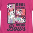 thumbnail image 3 of Disney - Real Athletes Wear Bows - Toddler & Youth Girls Short Sleeve Graphic T-Shirt, 3 of 5
