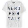 thumbnail image 1 of Playera gráfica Aeropostale con Logo de escudo para hombre blanca extragrande, 1 of 1