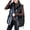 Black, variant on Lohuatrd Women Autumn Winter Loose Fit Waistcoat Stand Collar Sleeveless Zipper Placket Pockets Vest Cotton-padded Outwear