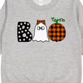 thumbnail image 3 of Inktastic Boo Halloween Ghost and Plaid Pumpkin Toddler Sweatshirt, 3 of 4