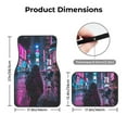 thumbnail image 5 of Yiaed Neon Night Cityscape Print Carpet Floor Mats for Cars, Auto Accessories Front & Rear Car Floor Mats Car Floor Foot Mat Sets of 4 Pieces, 5 of 7