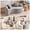 Light Gray (1 Piece), variant on S-Curved Loveseat Single Unit, Dual-Depth Modular Sofa with Full Compression Sponge, Chenille Couch for Small Apartments, White (1 Piece)