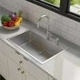 thumbnail image 2 of 23 inch Farmhouse Kitchen Sink, 304 Stainless Steel Sink, Top Mount Single Bowl Kitchen Sinks, Household Dishwasher Sinks for Farm, Prep Kitchen, Garage and Bar Sink, 2 of 9