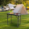 thumbnail image 3 of Folding Camping Table with Adjustable Height, Black, 3 of 11