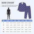 thumbnail image 3 of KLL Lavender Flowers Sleepwear Mens Flannel Pajamas,Long Cotton Pj Set, 3 of 7