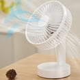 thumbnail image 3 of Xihbxyly Ventilador Eléctrico de Escritorio, Recargable Por Usb de 6 Pulgadas, Cabezal con Vibración Automática, Diseño Silencioso y Silencioso, Gran Ángulo de Oscilación, Ideal para Oficina En Casa,, 3 of 7