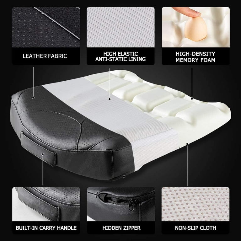  WAASHOP Memory Foam Driver Seat Cushion, Heightening Car Seat  Cushions for Short People Comfort Seat Cushion to Improve Driving Vision  Universal Cushion for Office Home Wheelchair : Baby